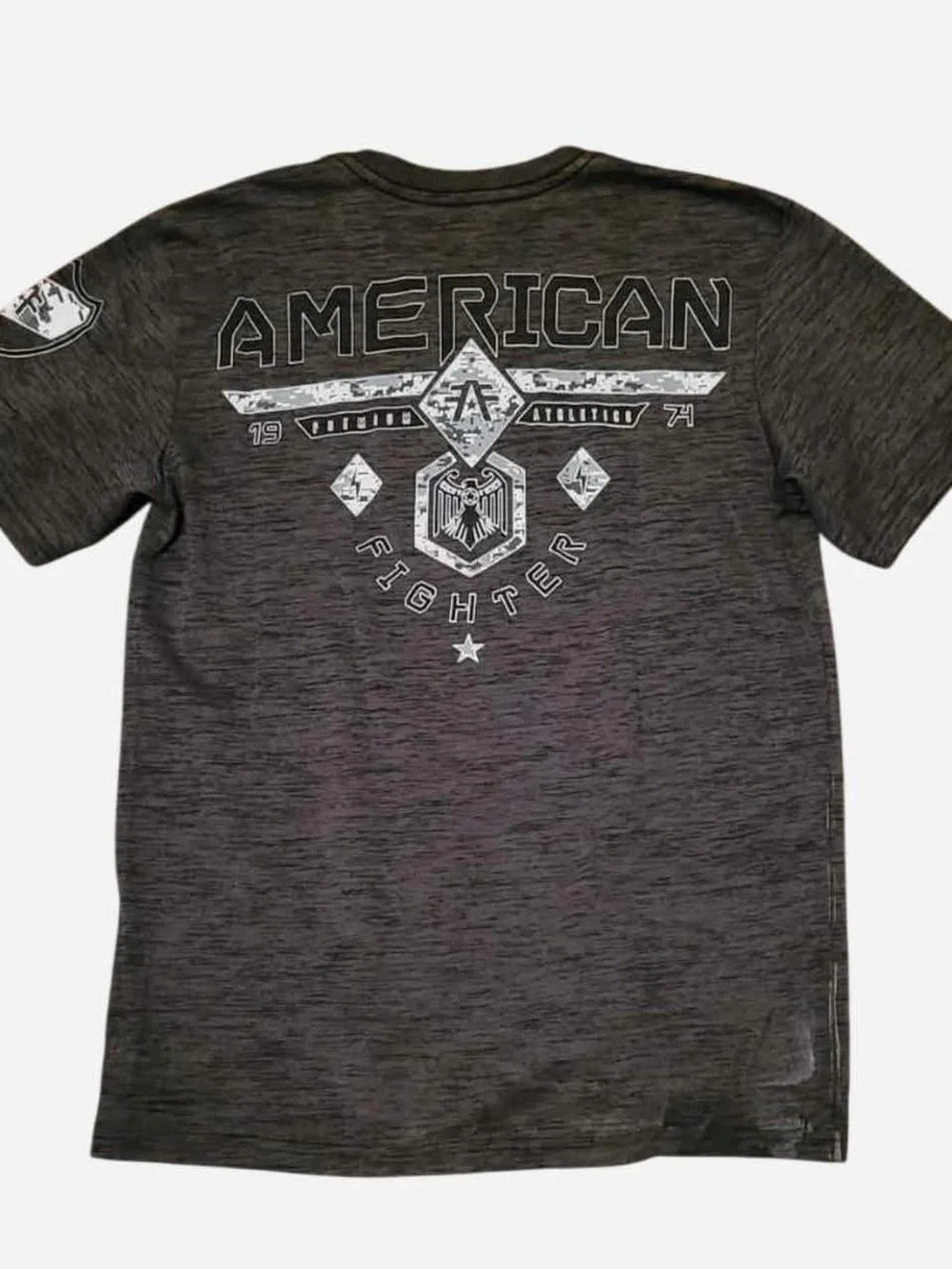 American Fighter Charcoal Graphic Crew Neck Tee